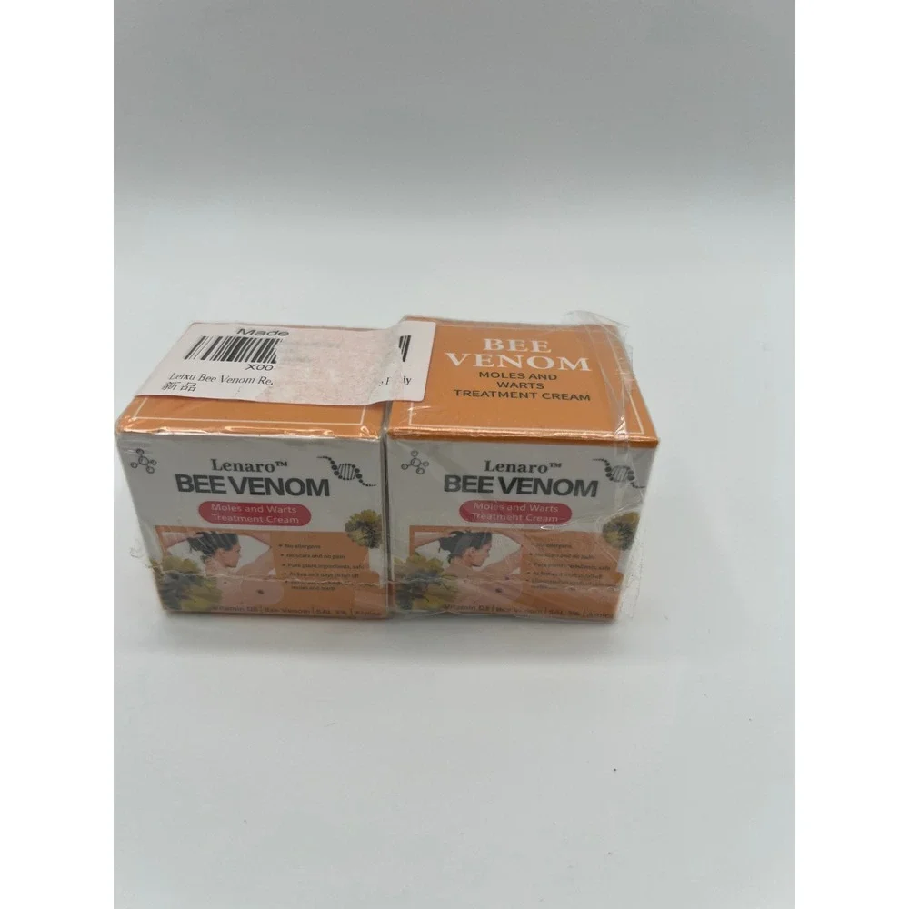 Lenaro Bee Venom Moles and Warts Treatment Cream 2 Pack Salicylic Acid D3